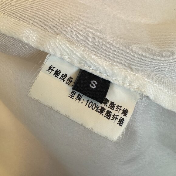 YOOX WHITE FLOWY BUTTON UP FLORAL MINI DRESS - Picture 14 of 16